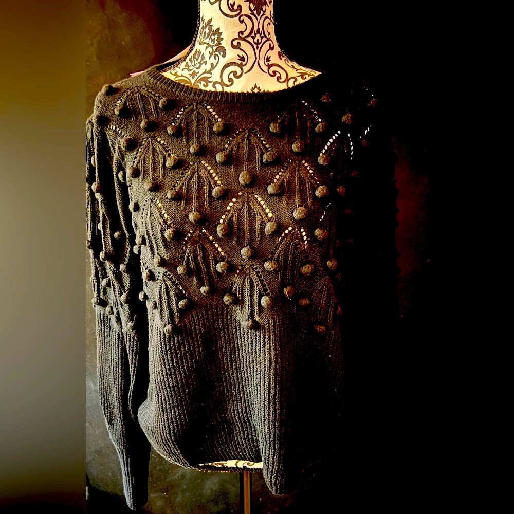 Lilly Pulitzer Nueve Sweater Black Size XL NWT